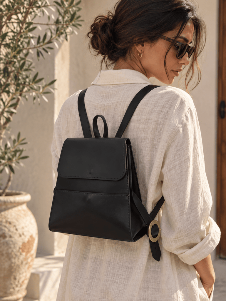 Rombag Handmade Genuine Leather Backpack Leather Bag Handmade Egypt