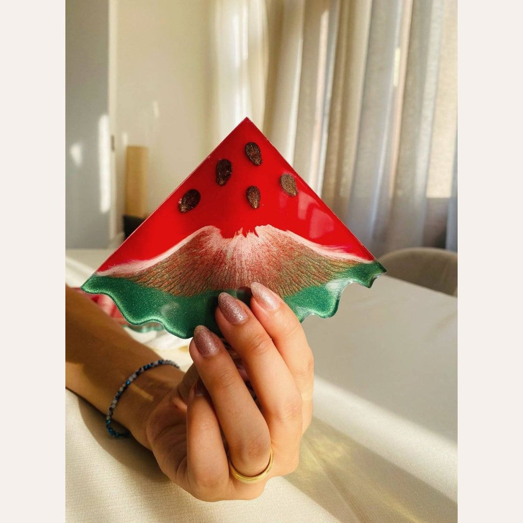 Kerma Handcraft Watermelon Resin Coaster Coasters Handmade Egypt