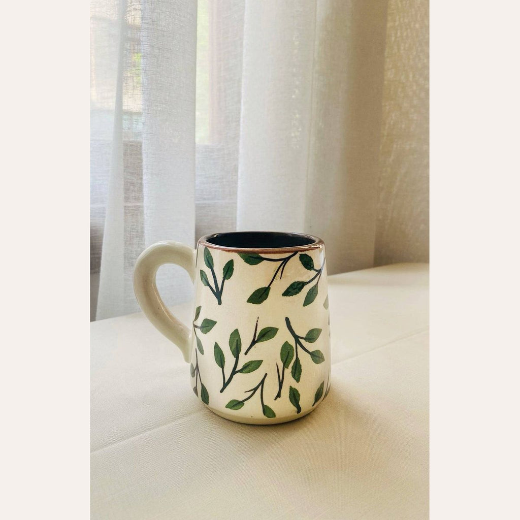 Kiln Pottery Studio Leaf Mug Mugs Handmade Egypt