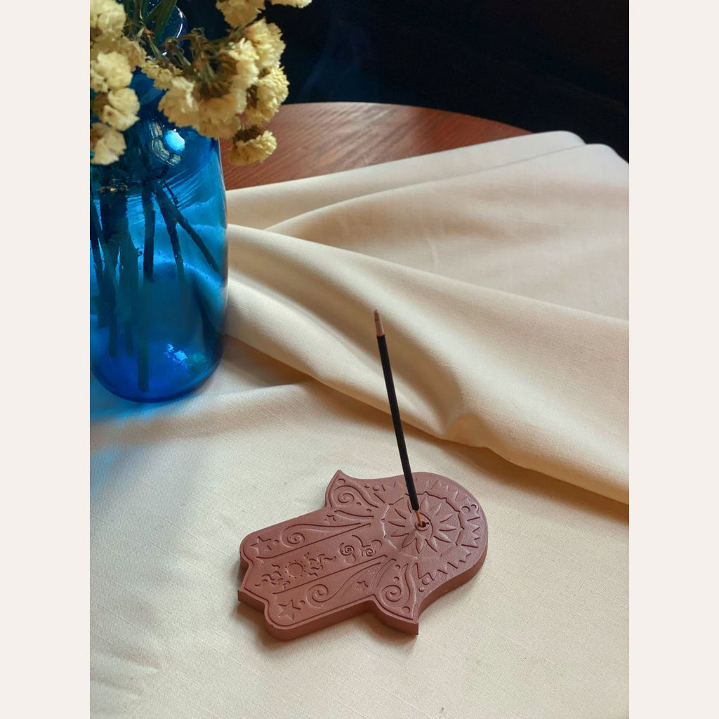Craftstone Hamsa Incense Holder Handmade Egypt