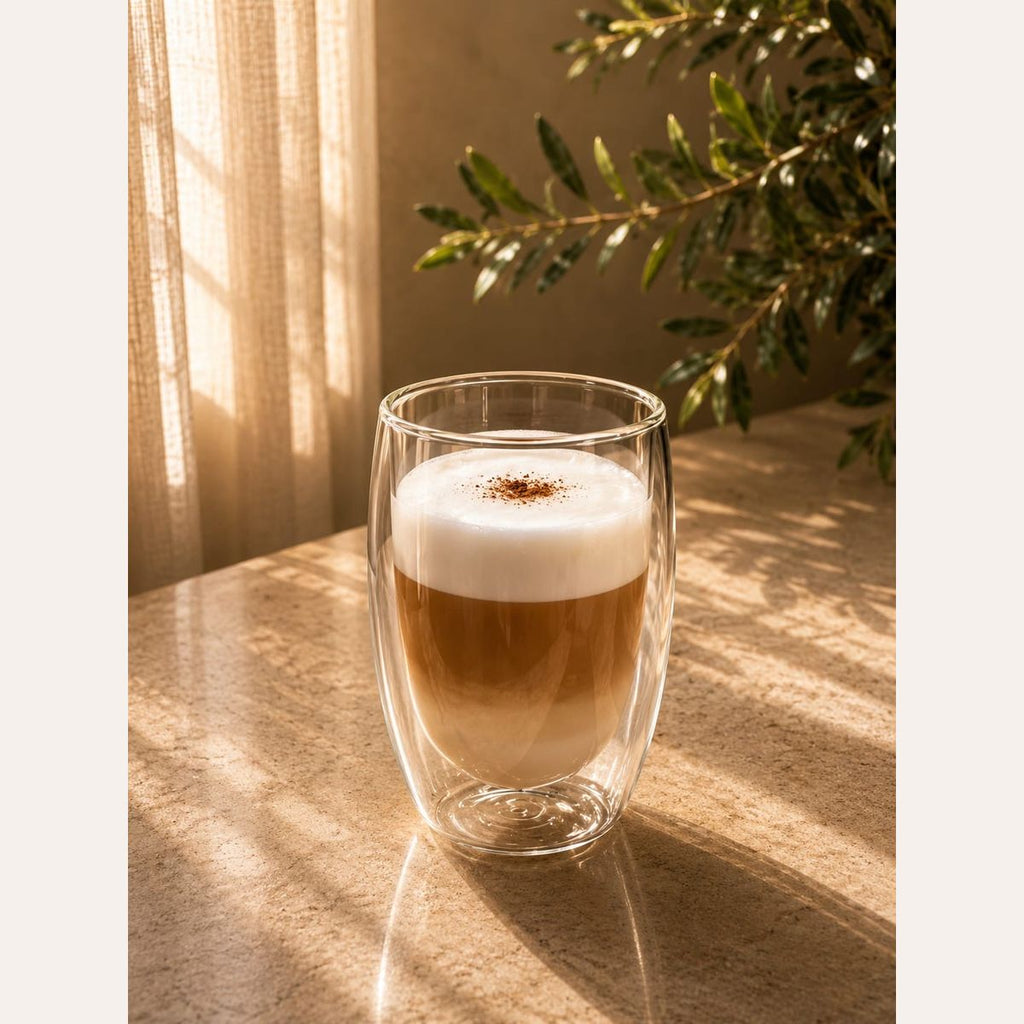 Crafted Galleria Double Wall Small Pyrex Cup Pyrex Handmade Egypt